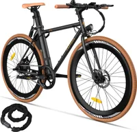E-Bike Pannensichere Reifen 28 Zoll bis zu 90 km E-Rennrad Wasserdicht IPX3, Schwarz