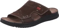 Rohde Herren Klettverschluss Pantoletten Leder Clogs Alghero 6252, Größe:45 EU, Farbe:Braun