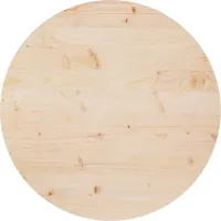 Eleganten-Stil Tischplatte Ø70x2,5 cm Massivholz Kiefer DE82889