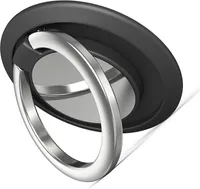 INF Magnetischer Telefon-Ringhalter, 2er-Pack Schwarz