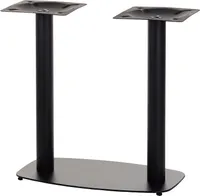 Doppel-Tischgestell aus Metall SH-3052, für Büro, Hotel, Restaurant, Maße 70x40x73 cm, Schwarz