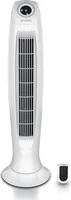 Brandson Turmventilator DC mit 9 Geschwindigkeitsstufen, Standventilor leise mit Fernbedienung, Säulenventilator mit Oszillation, Ventilator mit Timer, energiesparend, Weiß
