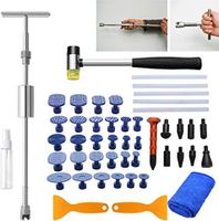 Wolketon Dellen Reparatur Set, Ausbeulwerkzeug Lackfreies, Paintless Dent Removal Kit Auto Reparaturset, Dent Reparaturset fuer Fahrzeug Dellen Hagel Schaden Ausbeulen Entfernen¡­
