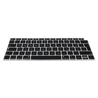 kwmobile Tastaturschutz kompatibel mit Apple MacBook Air 13" Retina (ab Ende 2018) - QWERTZ Silikon Laptop Abdeckung Schwarz Transparent