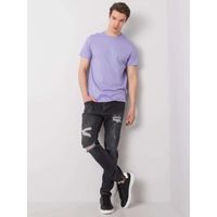 Schwarze Jeanshose für Männer mit Löchern Blake XL
