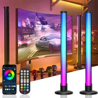 2Stück 34cm RGB Streifen Smart Led Lightbar Atmosphäre Lampe TV Led Hintergrundbeleuchtung Bluetooth Musik Sync Partybeleuchtung