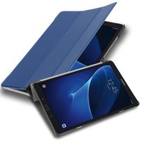 Cadorabo Puzdro na tablet Samsung Galaxy Tab A 2016 (10,1'') SM-T585N / T580N v JERSEY DARK BLUE Ultra tenké ochranné puzdro v štýle knihy s funkciou automatického prebudenia a stojanom z umelej kože