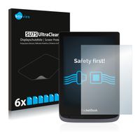 6x Savvies Schutzfolie für PocketBook Touch HD 3 Folie Klar