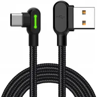 Kabel USB na USB-C Mcdodo CA-5280 LED, 1,2 m (černý)