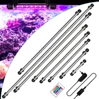 Jiubiaz 71cm LED akvárium RGB osvetlenie vodotesné akvárium lampa Shellfish