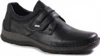 Rieker Halbschuh - Schwarz / Schwarz Leder/Synthetik Größe: 44 Normal