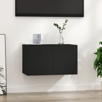 vidaXL Nástěnná skříňka černá 60x36,5x35 cm Dřevěný materiál
