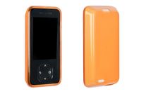 caseroxx Hülle kompatibel mit Dexcom G7 [Blutzuckermessgerät Protective Case Tasche in orange]
