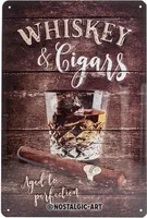 Nostalgic-Art - Plechová cedule 20 x 30 cm - Otevřený bar - Whiskey