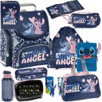 Mega Schulset XXL – Stitch Disney | 10-teiliges Schulranzen-Set + Figur Für Jungen & Mädchen Klasse 1–4