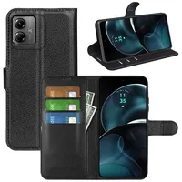 Für Motorola Moto G14 Handy Tasche Wallet Premium Schutz Hülle Case Cover Etuis Neu Zubehör Schwarz