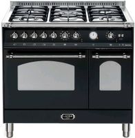 Standherd 90 cm Doppel Backofen Gas Herd LOFRA RNMD 96 MFTE/ CI Black Chrome