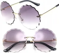 Sonnenbrille - Randlose - Stylisches Sommer-Accessoire - Frauen - UV 400 Schutz - Grau Schattiert
