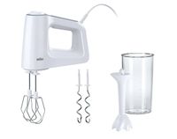 BRAUN Handmixer HM 3105  Mixfuß 500Watt weiß