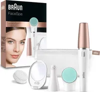 Braun Face 851v Čisticí kartáček a epilátor na obličej bílý