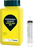 SET Weber.sys 891 1L + Injektionsspritze Rissverguss Schlämme