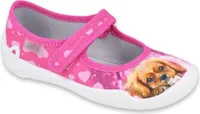 Mädchen Hausschuhe Befado Smiley Rosa 25