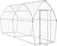 vidaXL Klietka pre kurčatá strieborná 400x105x182 cm Pozinkovaná oceľ