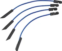 Planenspanner blau 280 mm Set von 8 Stück Expanderhaken Spanngummi im Sets 50 Gr