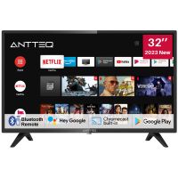 Antteq AG32H3 TV 32 Zoll(Fernseher 80cm) Smart TV, Andriod TV LED HD Ready,Dolby Audio, Google Assistance, Bluetooth, DVB-C/S2/-T2, Google Play, Wifi