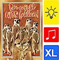 bentino Geburtstagskarte XL zur Verabschiedung von Arbeitskollegen, Spielt den Song"Zusammen", DIN A4 Set mit Umschlag, Glückwunschkarte mit Musik, Grußkarte"Great Cards" von bentino
