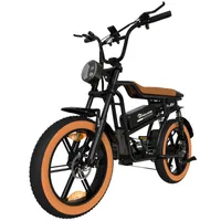 EVERCROSS TECH Elektrofahrrad,20" x 4,0 Fettreifen E Bike,bis zu 25KM/H & 55km Reichweite,48V 15AH Batterie,7-Gang,Berg Schnee Elektro Offroad Fahrrad