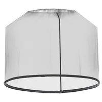 Outsunny Moskitonetz für Sonnenschirm Fliegennetz Mückennetz, Schwarz, Ø3 x H2,3 m