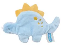 Kuscheliger Plüsch-Dino mit Rassel, Blau, Spielzeug für Babys & Kleinkinder