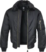 Brandit BD3175 MA2 Kurtka z futrzanym kołnierzem, rozmiar:XL, kolor:Czarny