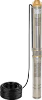 CHM GmbH® Tiefbrunnenpumpe 3,5 Zoll Ø 9,1 cm, Brunnenpumpe 750 Watt 4800 L/h 6,1 Bar Tauchpumpe