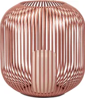 Windlicht Wili Stäbe in Kugelform H. 28cm rosa apricot aus Metall Formano F25