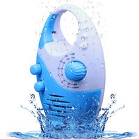 Wasserdichtes Duschradio,Spritzwassergeschütztes Am/Fm-Radio Mit Integriertem Lautsprecher Und Einstellbarer Lautstärke Für Das Badezimmer