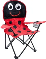 Linder Exclusiv Campingstuhl für Kinder mit Getränkehalter Rot