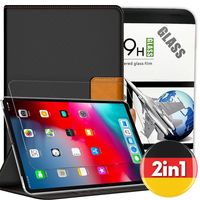 Tablet Schutz Hülle für Apple iPad Mini 4 Klapp Tasche Slim Etui Cover Case Dünn 9H Glas Schutzfolie