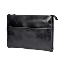 Negotia Alpha Laptop Folio - kožené pouzdro na notebook 15,6" - pouzdro na notebook 15" - pouzdro na notebook 15" - pouzdro na notebook macbook pro 16 - černé