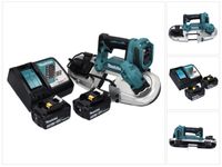 Makita DPB 183 RF Akku Bandsäge 18 V 66 mm Brushless + 2x Akku 3,0 Ah + Ladegerät