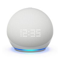 Amazon Echo Dot 5 Weiß mit Uhr