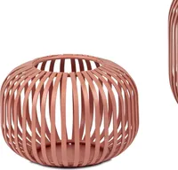 Windlicht Wili Stäbe in Kugelform H. 10cm apricot rosa aus Metall Formano F25