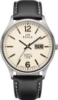 UMR Ruhla Classic Titan Quarz Herrenuhr mit schwarzem Lederarmband - 17078