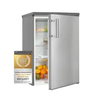 Exquisit Vollraumkühlschrank KS16-V-H-010E inoxlook | 133 l Nutzinhalt | Edelstahloptik