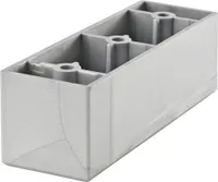 Tarrox Möbelfuß eckenbündig 90 x 28 x 28 mm, grau