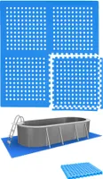 1m² Poolunterlage - 4 Große Poolmatten - 50x50 Outdoor Pool Bodenschutzmatte
