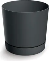 Blumentopf Mit Untertasse Dunkelgrau Tubo P Dpop110-419U