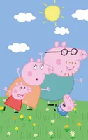 Detský uterák Prasiatko Peppa - Rodinka