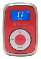 Denver MPS-316R, MP3 Spieler, 16 GB, LCD, Metallisch, Rot, Weiß
